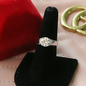 Genuine 925 Sterling Silver Engagement Ring​
